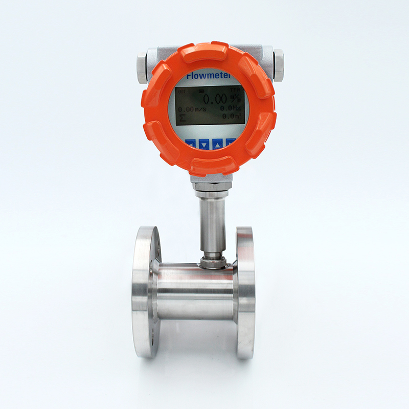 Liquid turbine flowmeter