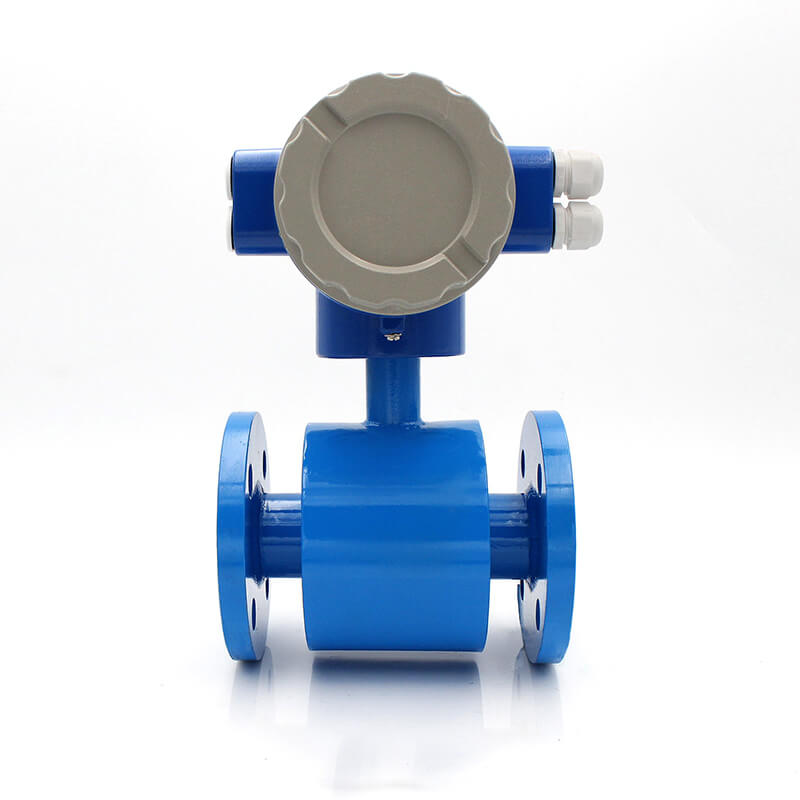 Electromagnetic flowmeter manual page showing liner and electrode assembly